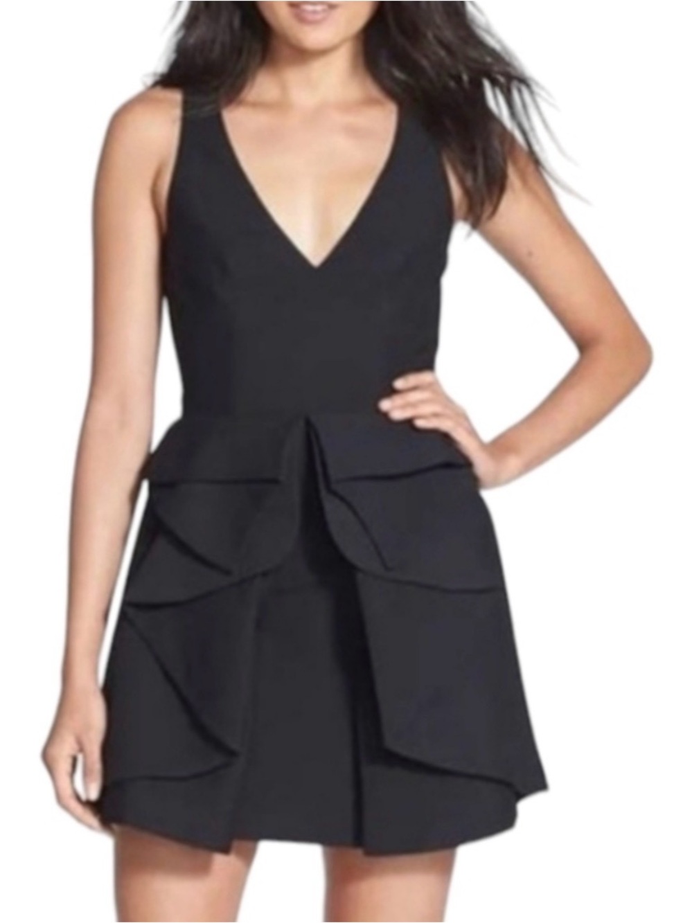Anthropologie Keepsake The Label Peplum Origami Dress
